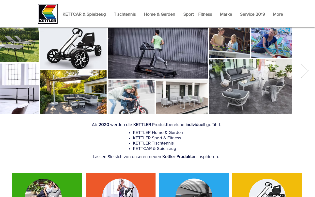 Screenshot von kettler.de