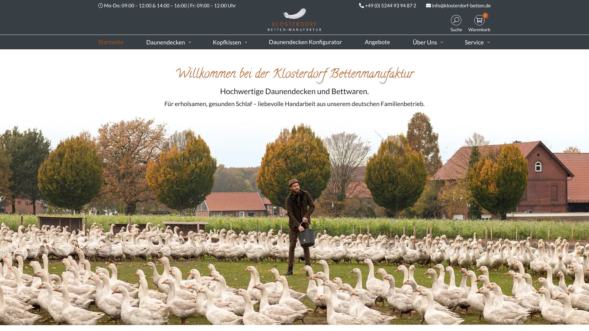 Screenshot von klosterdorf-betten.de