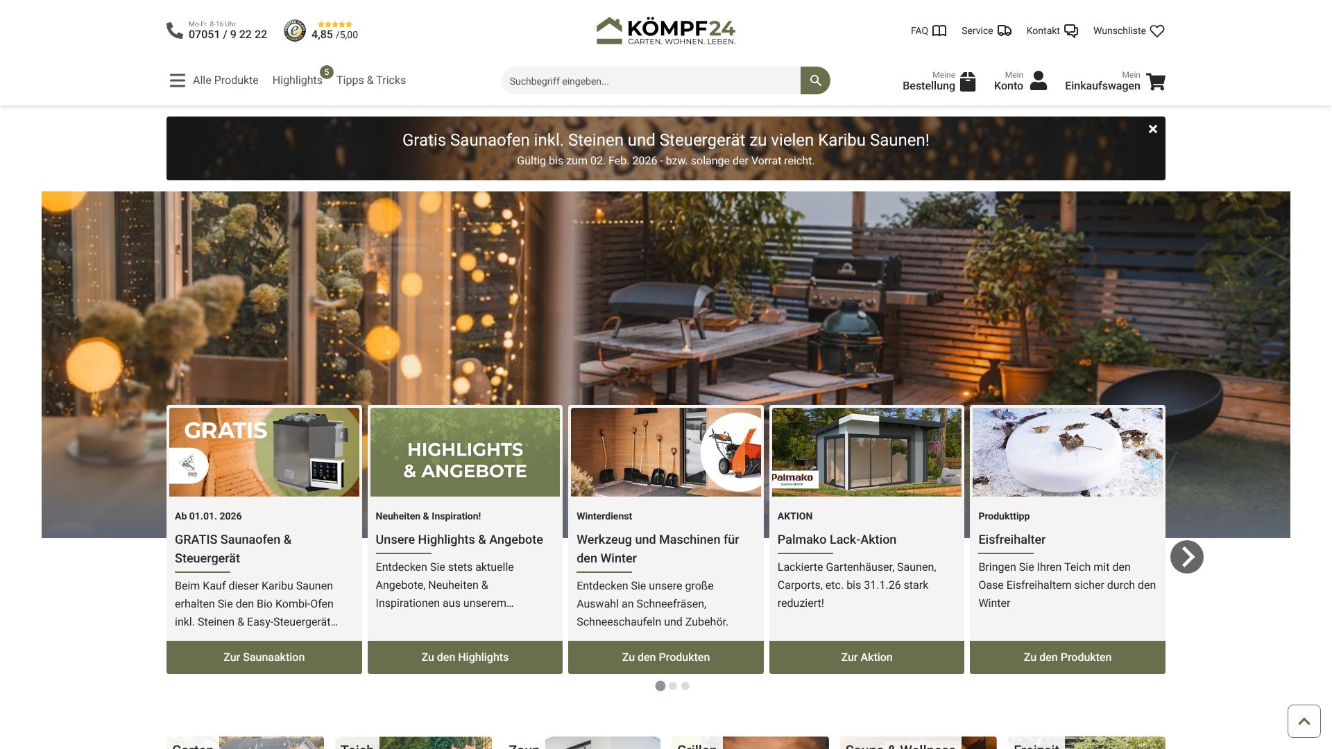 Screenshot von KÖMPF24