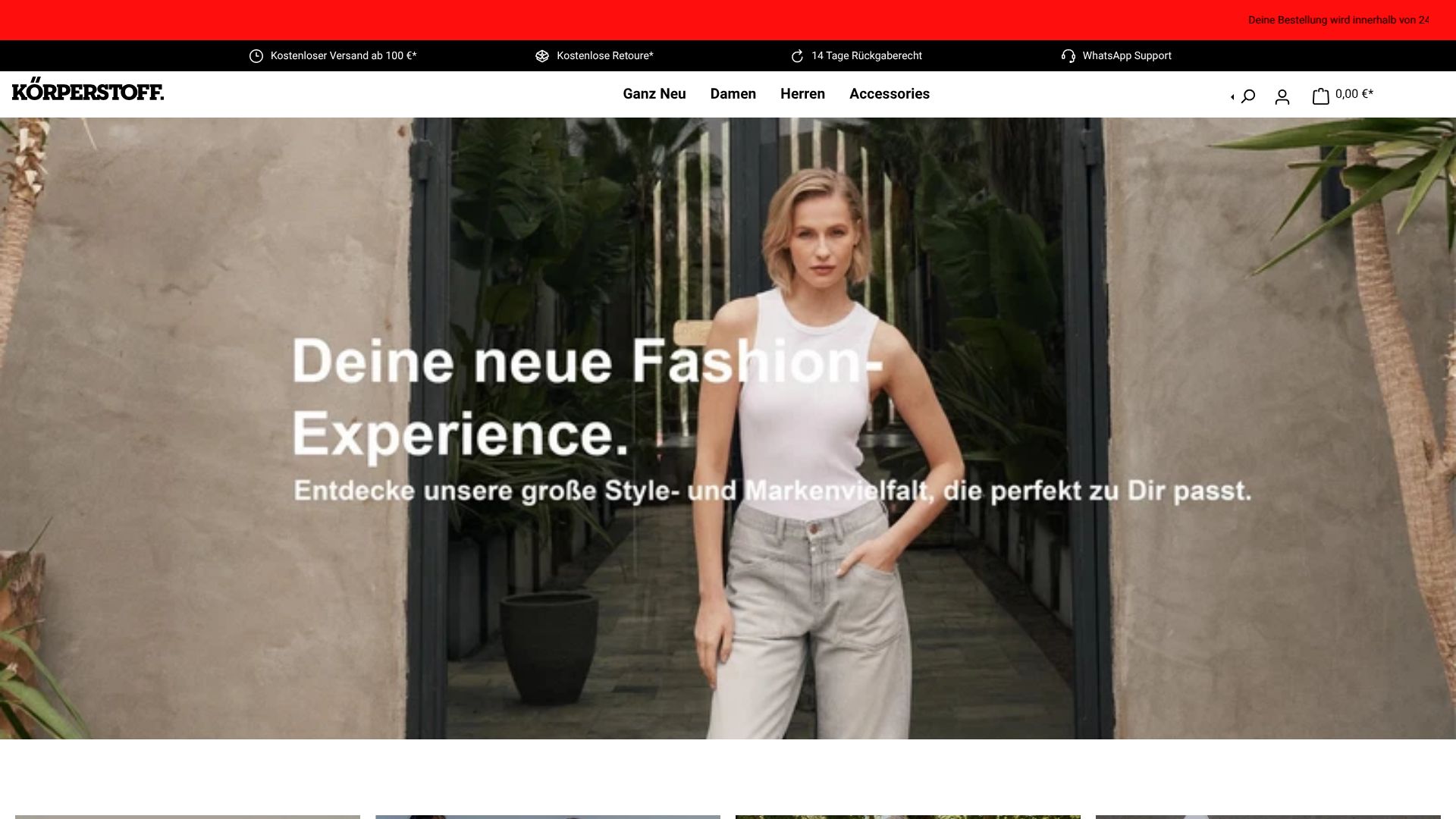 Screenshot von koerperstoff.com