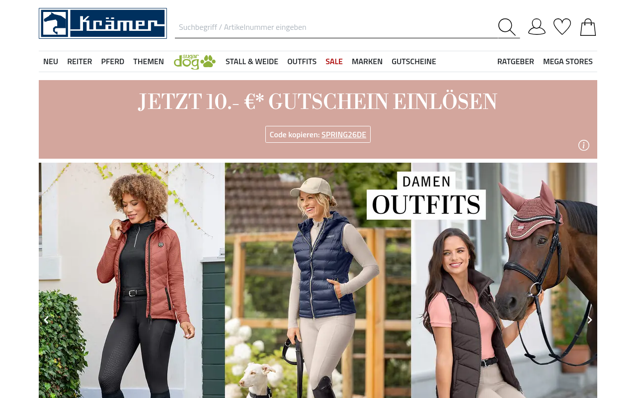 Screenshot von kraemer.de