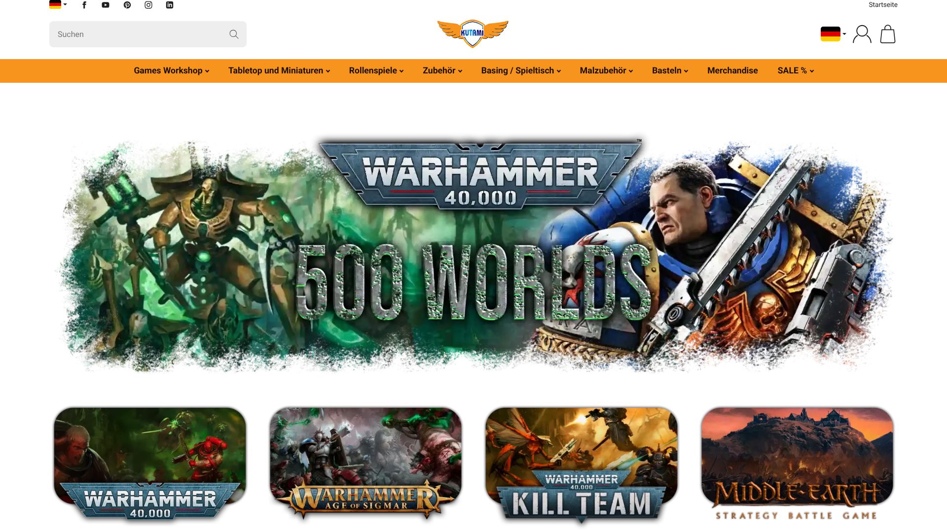 Screenshot von kutami.de