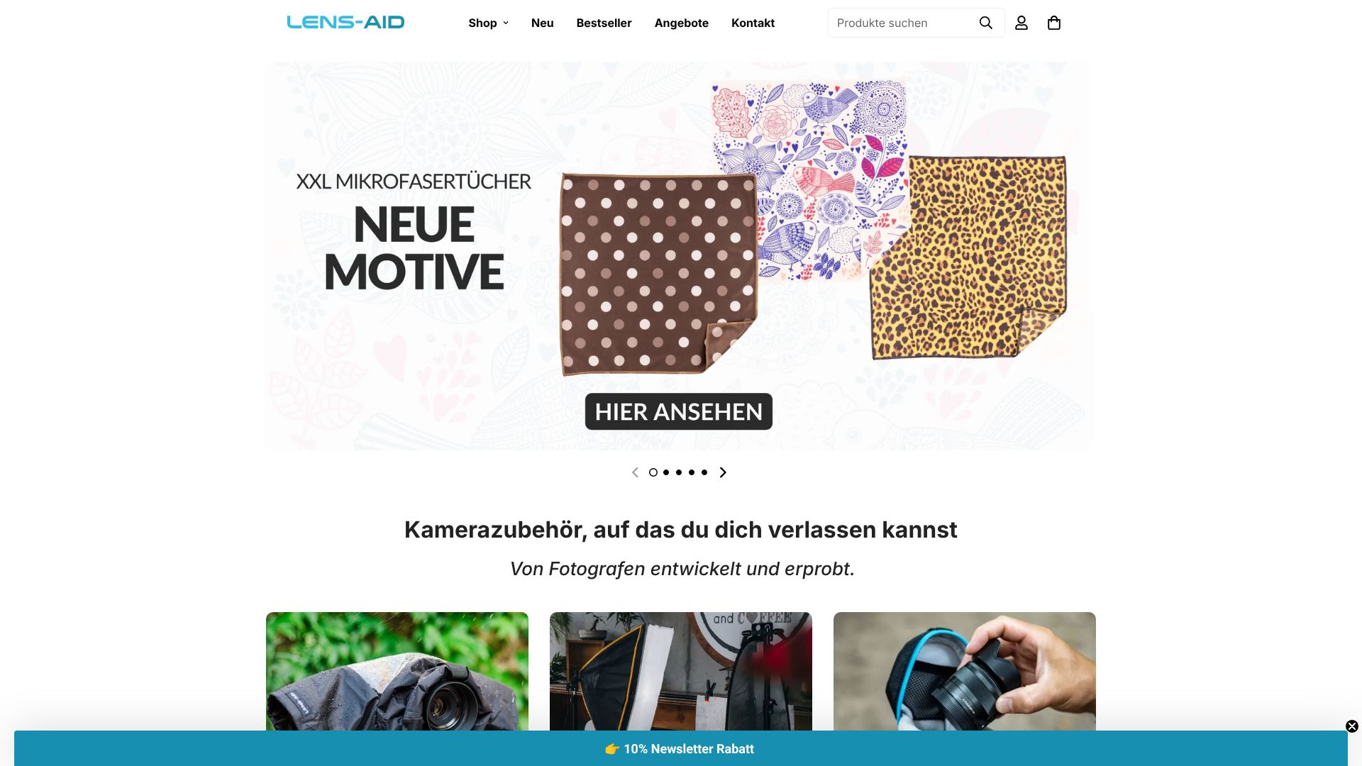 Screenshot von Lens-Aid