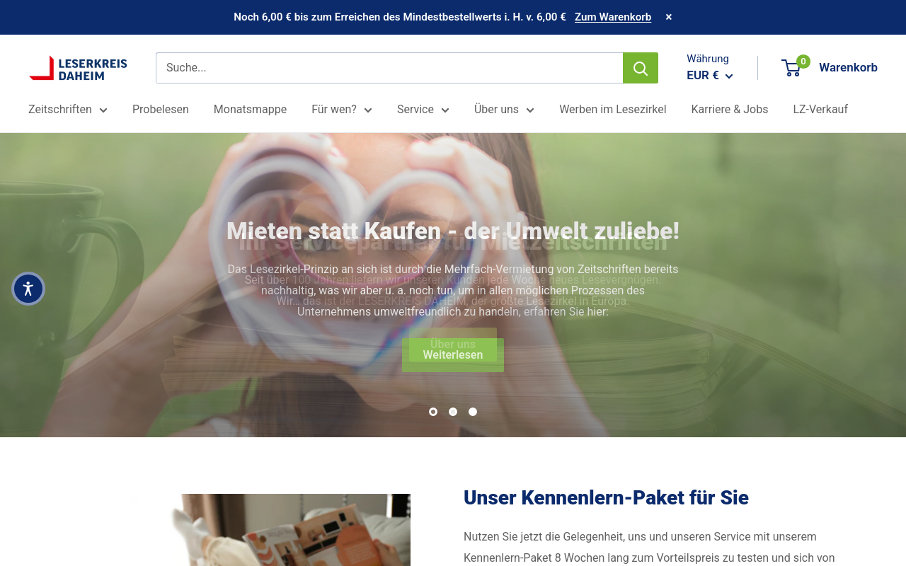 Screenshot von Leserkreis Daheim