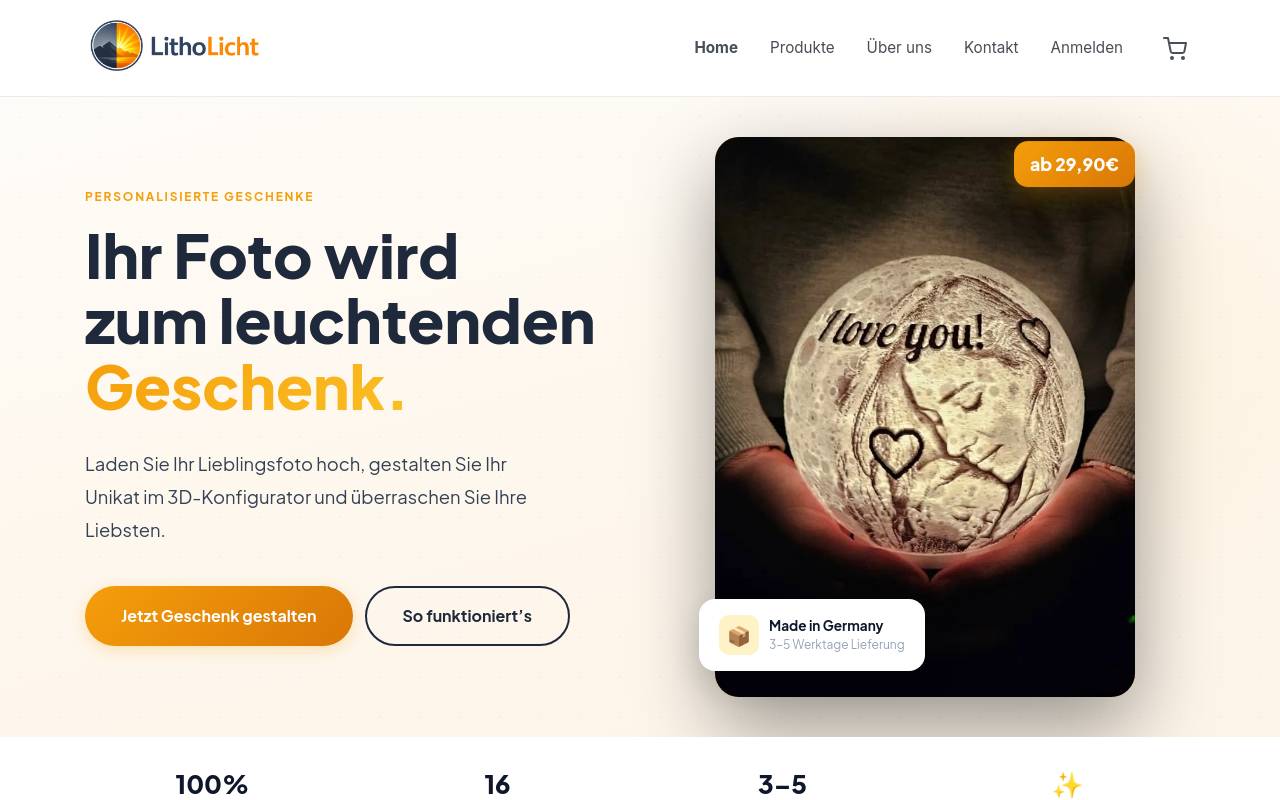 Screenshot von litholicht.de