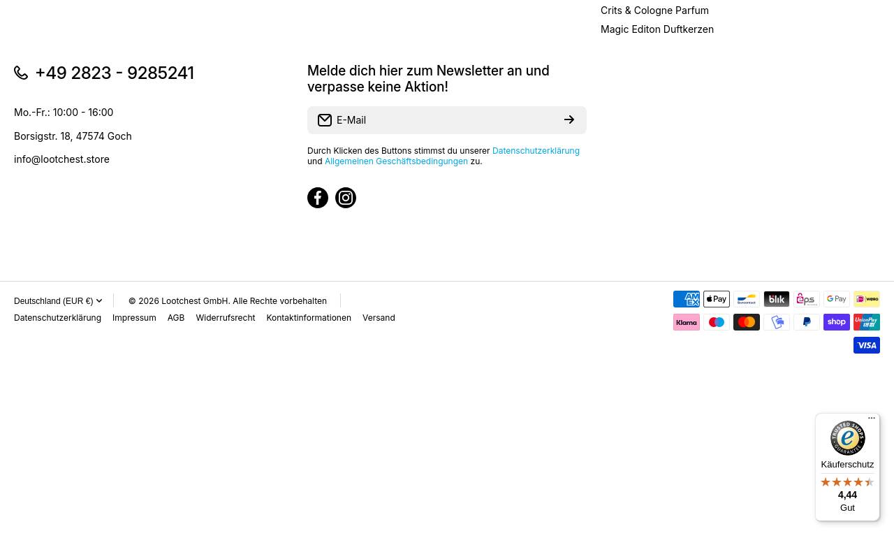 Screenshot von lootchest.store