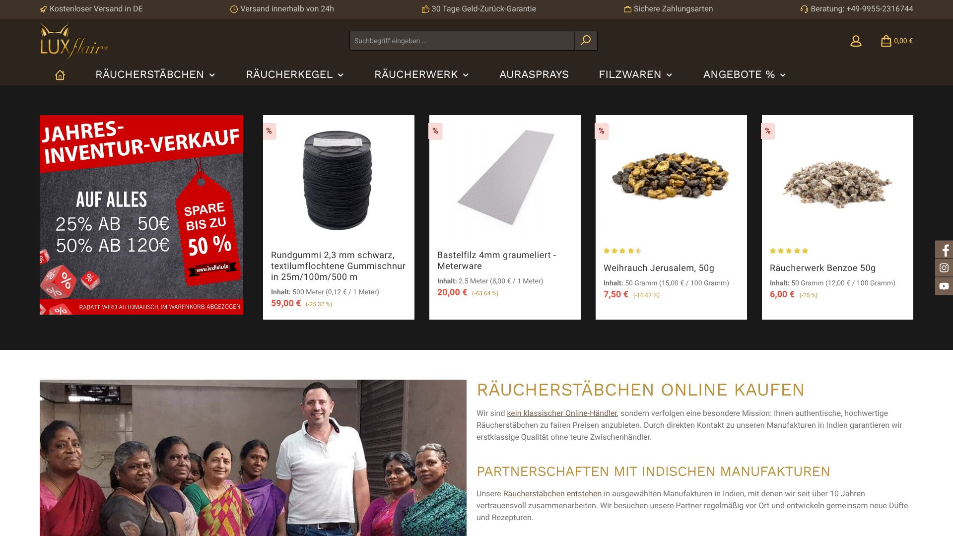 Screenshot von Luxflair