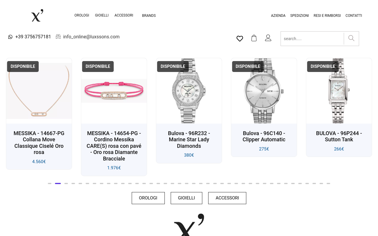 Screenshot von luxssons.com