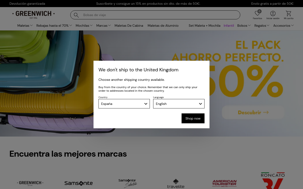 Screenshot von maletasgreenwich.com
