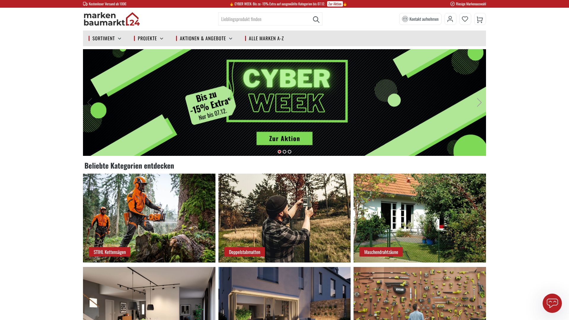 Screenshot von markenbaumarkt24.de