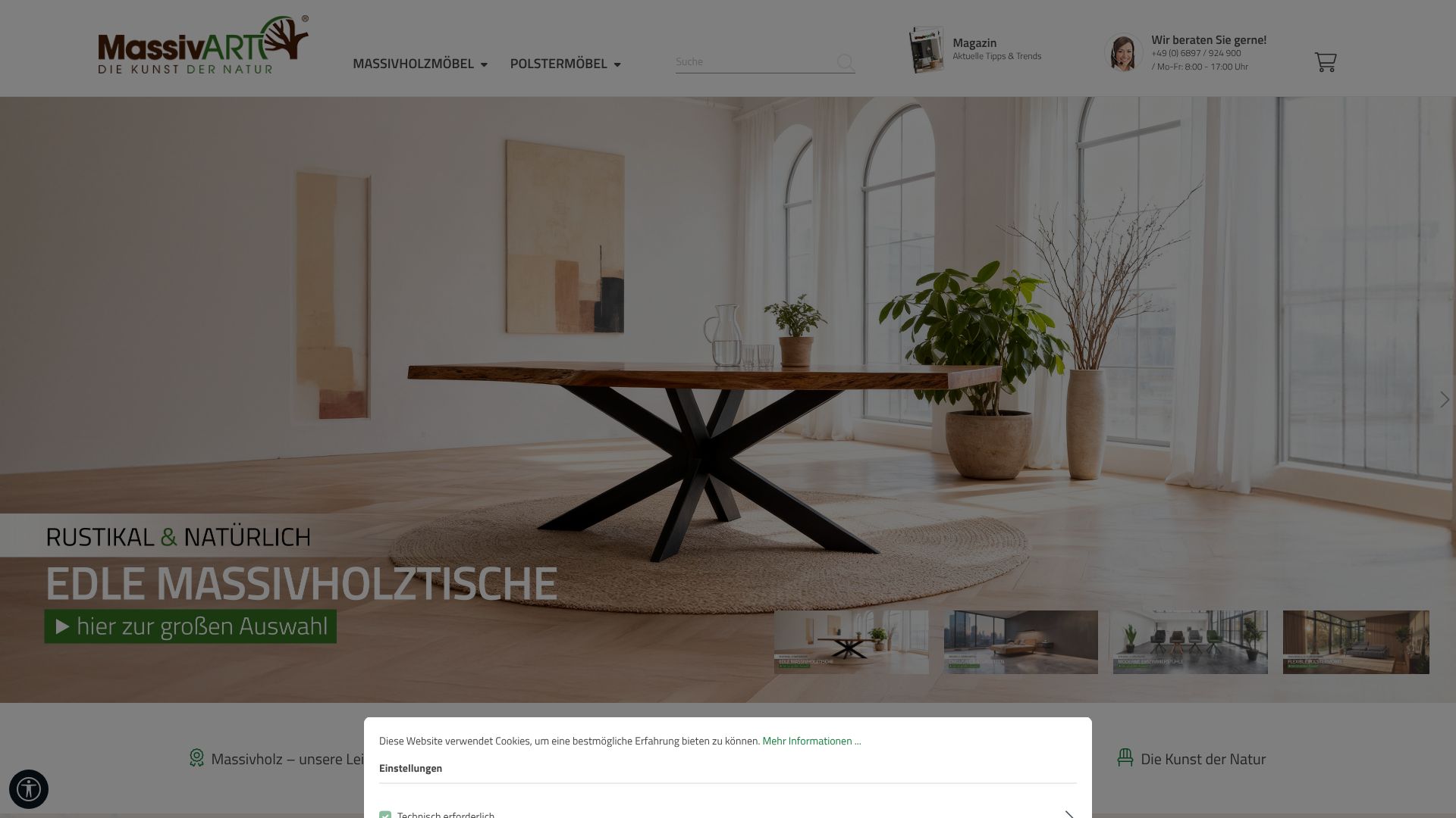 Screenshot von massivart.de