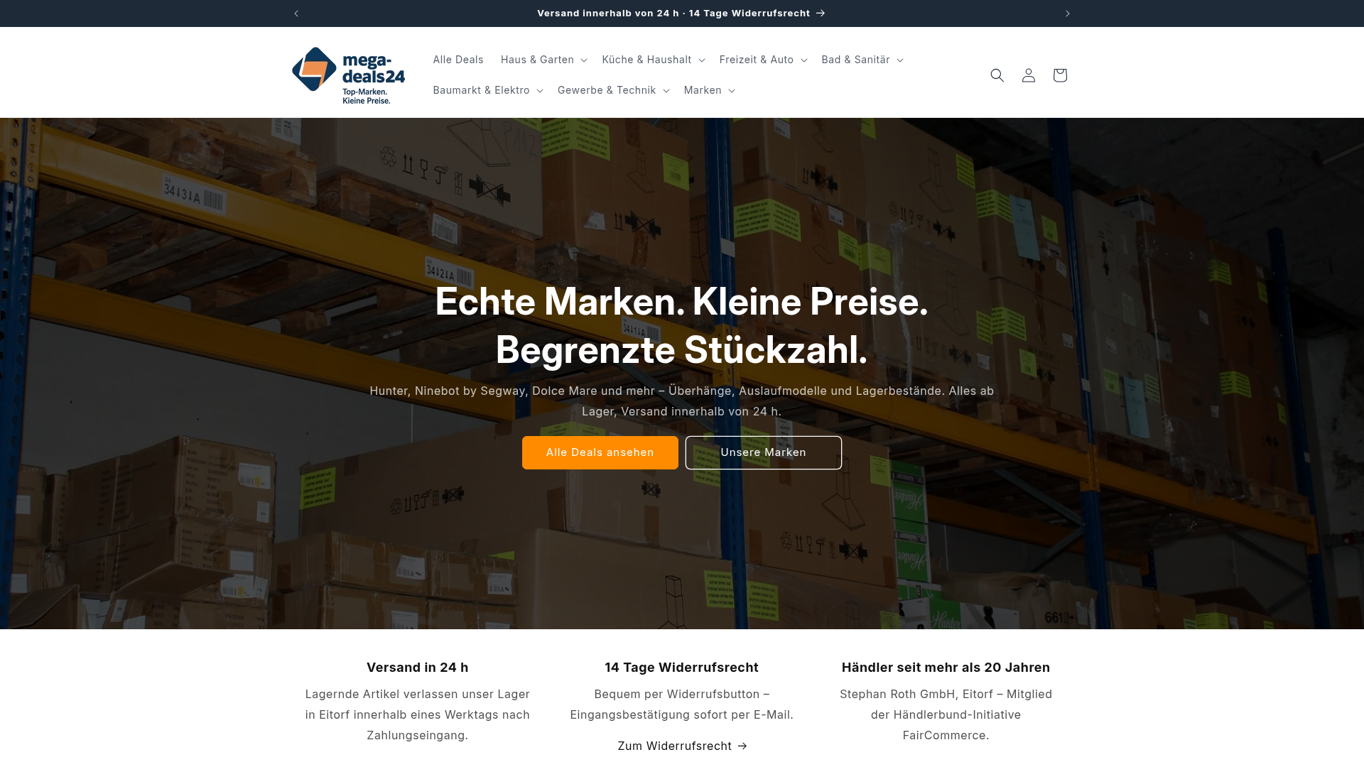 Screenshot von Mega-Deals24
