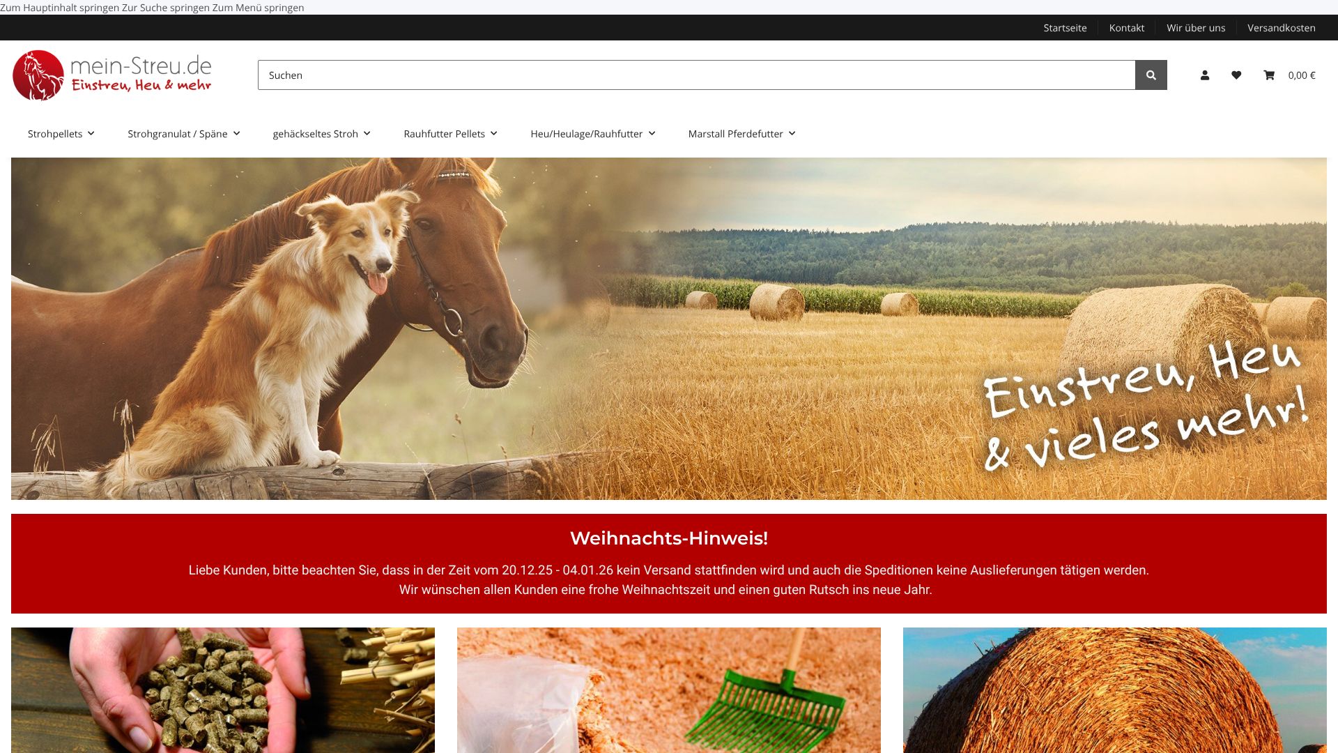 Screenshot von mein-streu.de