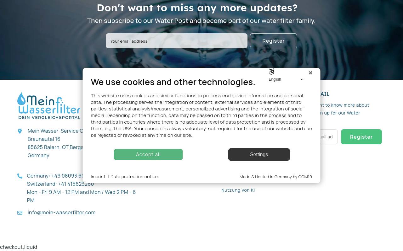 Screenshot von mein-wasserfilter.com