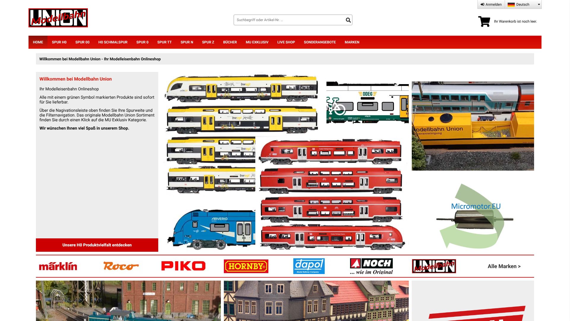 Screenshot von Modellbahn Union