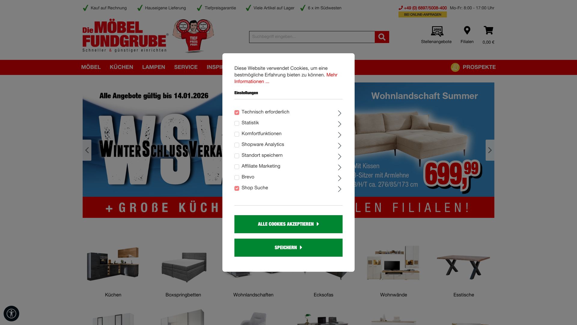 Screenshot von moebel-fundgrube.de