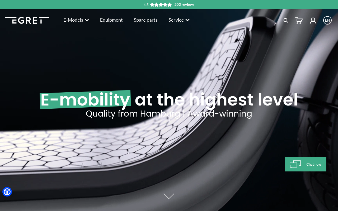 Screenshot von my-egret.com