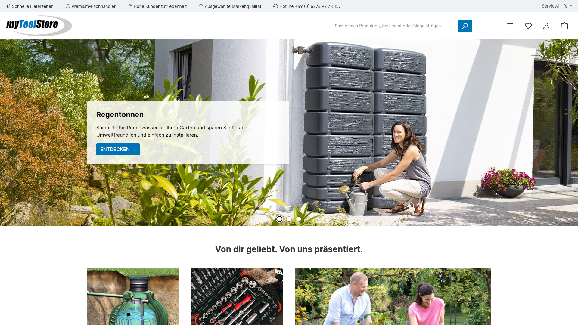Screenshot von myToolStore