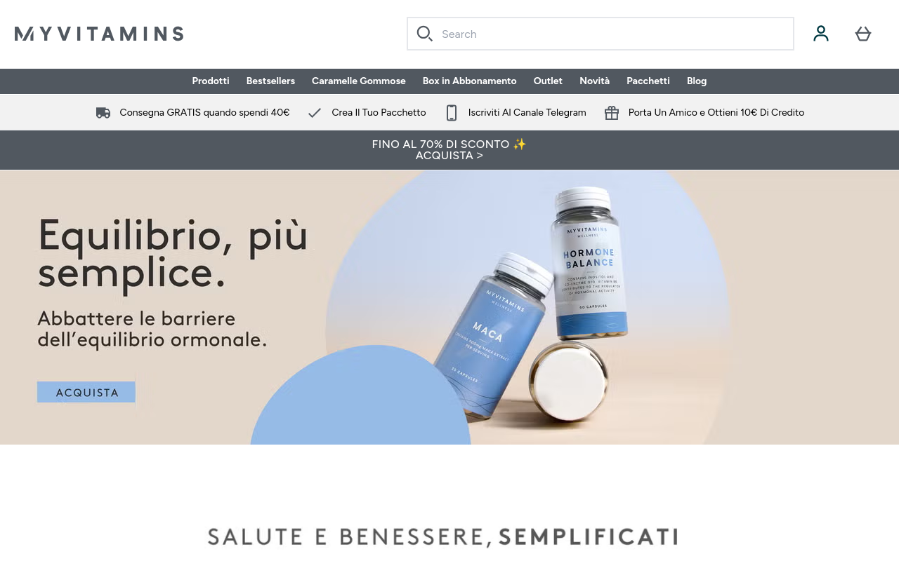 Screenshot von myvitamins.it