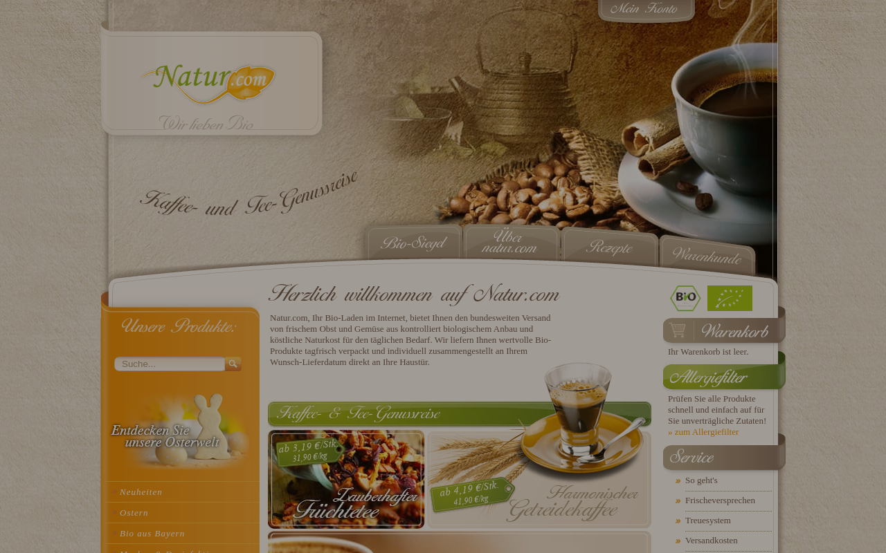 Screenshot von natur.com