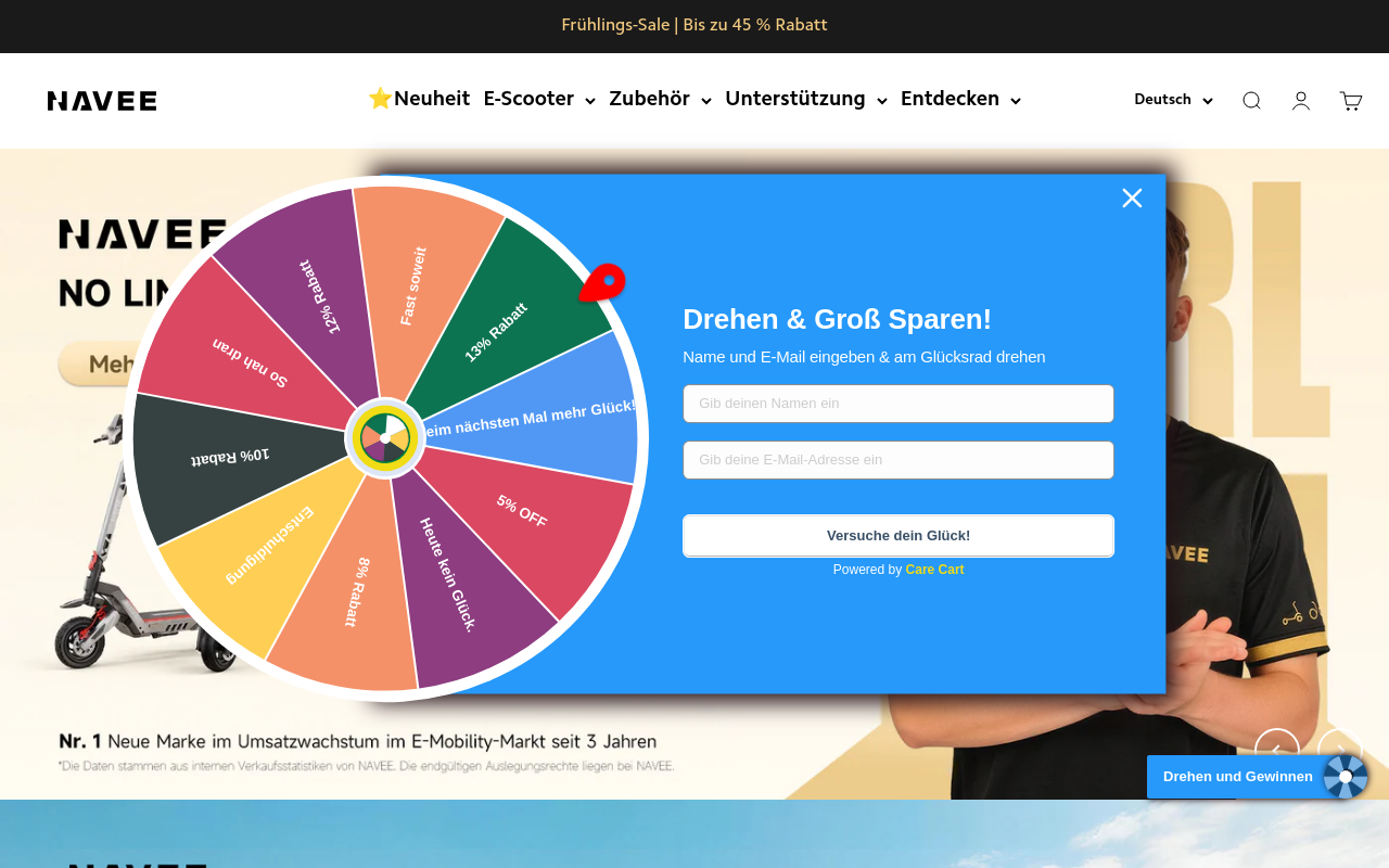 Screenshot von naveetech.de