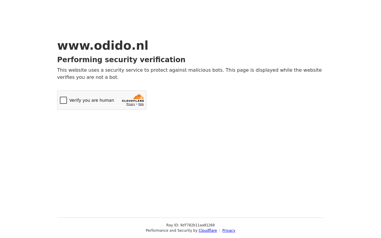 Screenshot von odido.nl