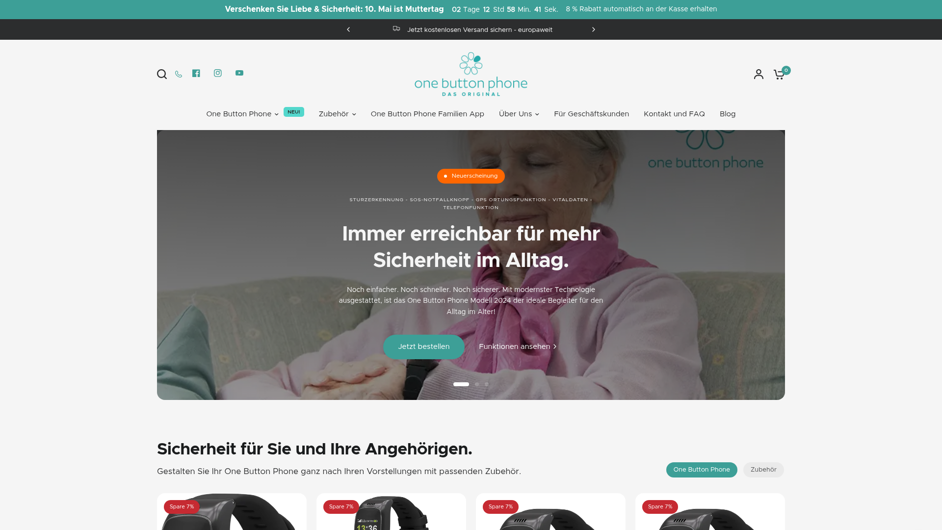 Screenshot von One Button Phone