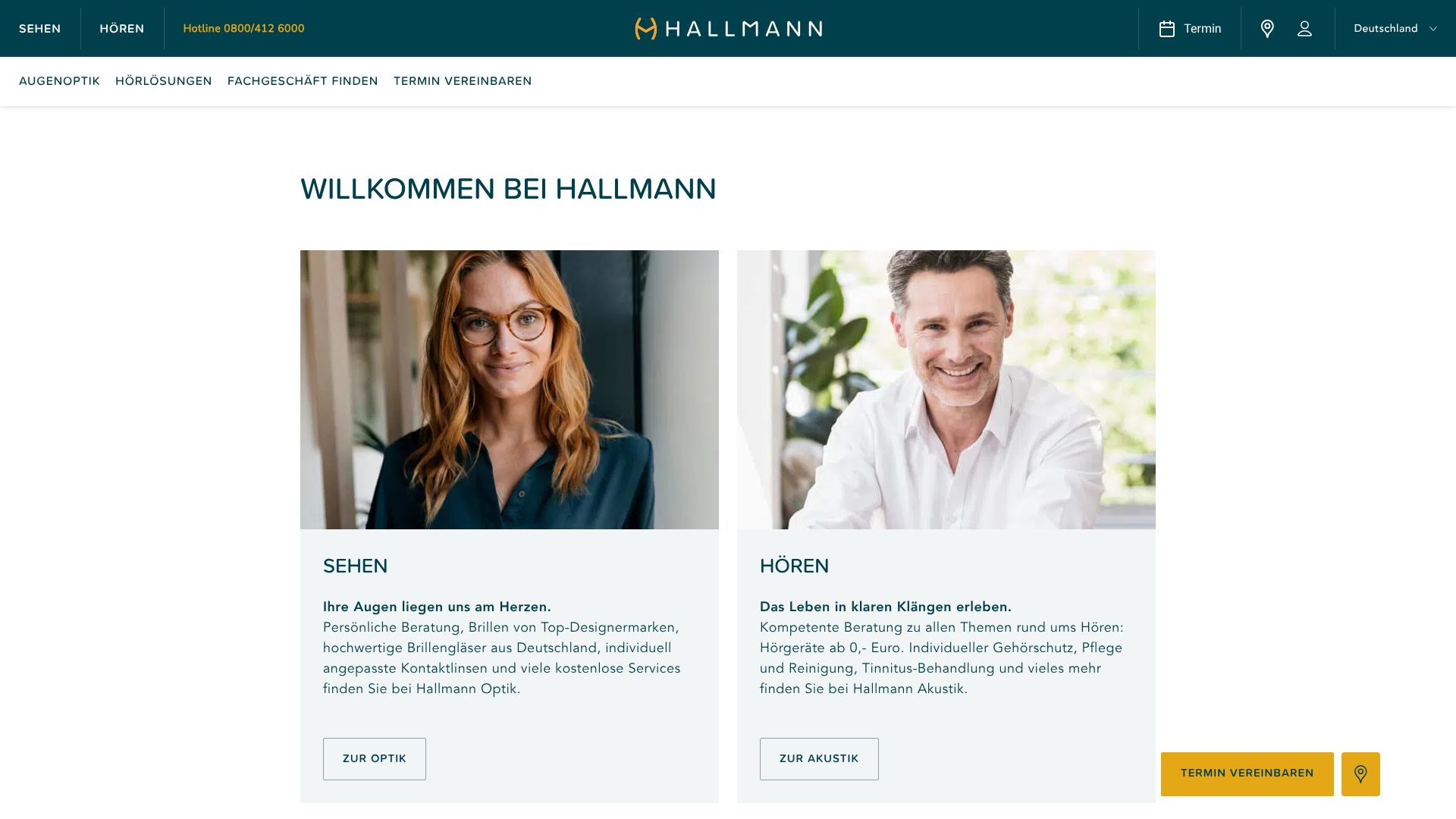 Screenshot von optik-hallmann.de