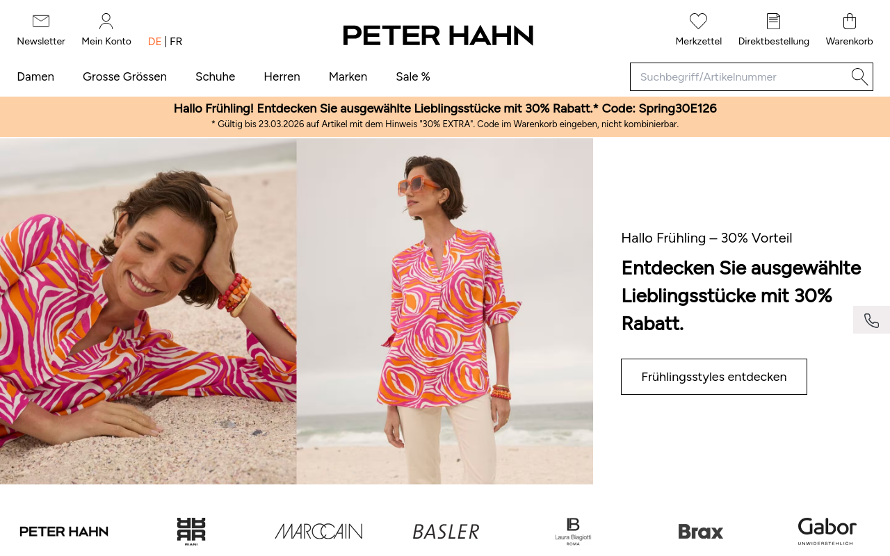 Screenshot von peterhahn.ch