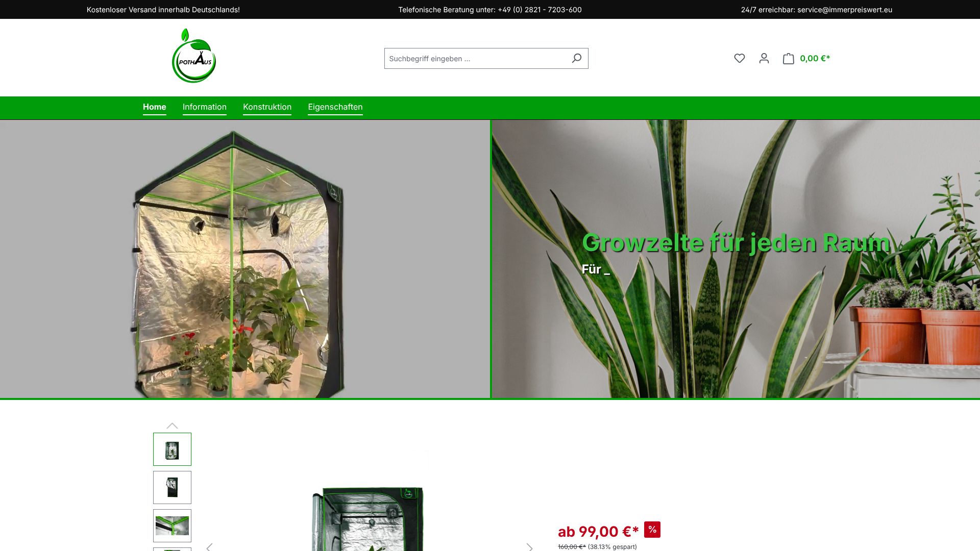 Screenshot von pothaus-deutschland.de