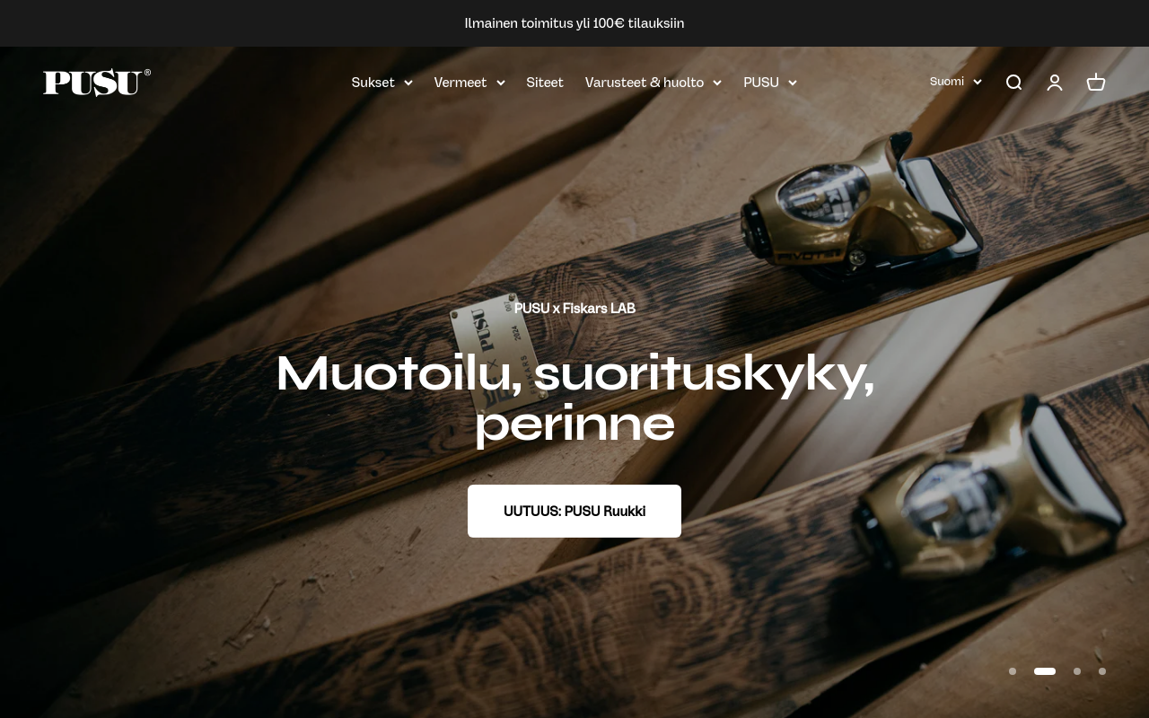 Screenshot von pusu.ski