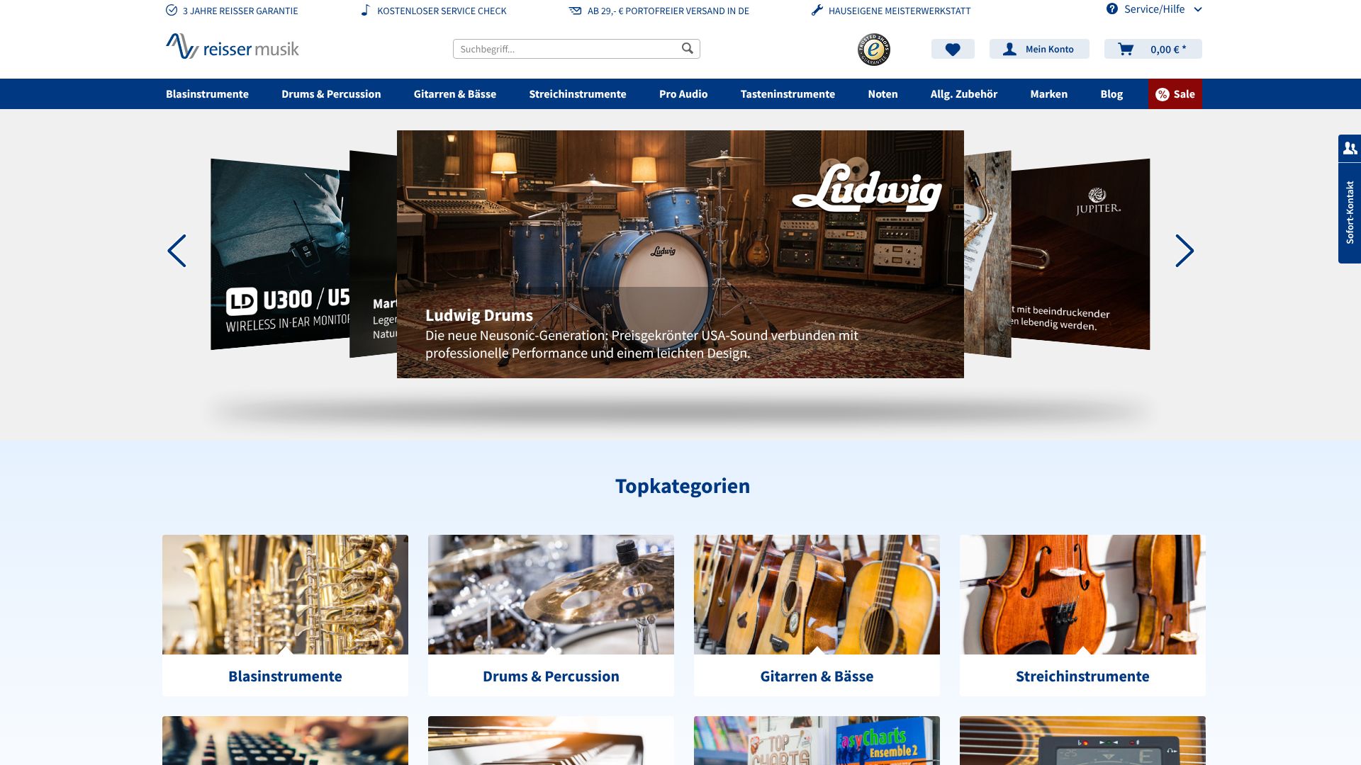 Screenshot von reisser-musik.de