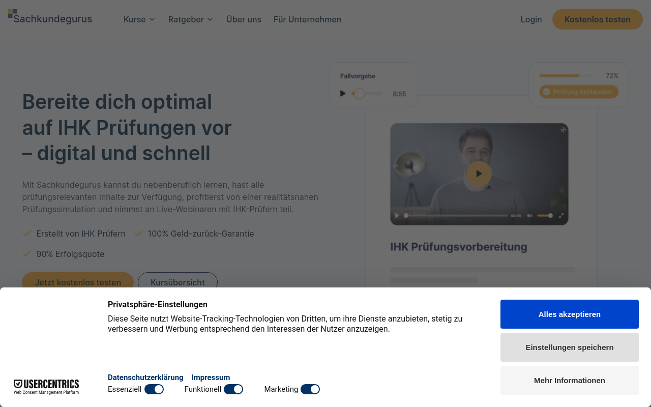 Screenshot von Sachkundegurus