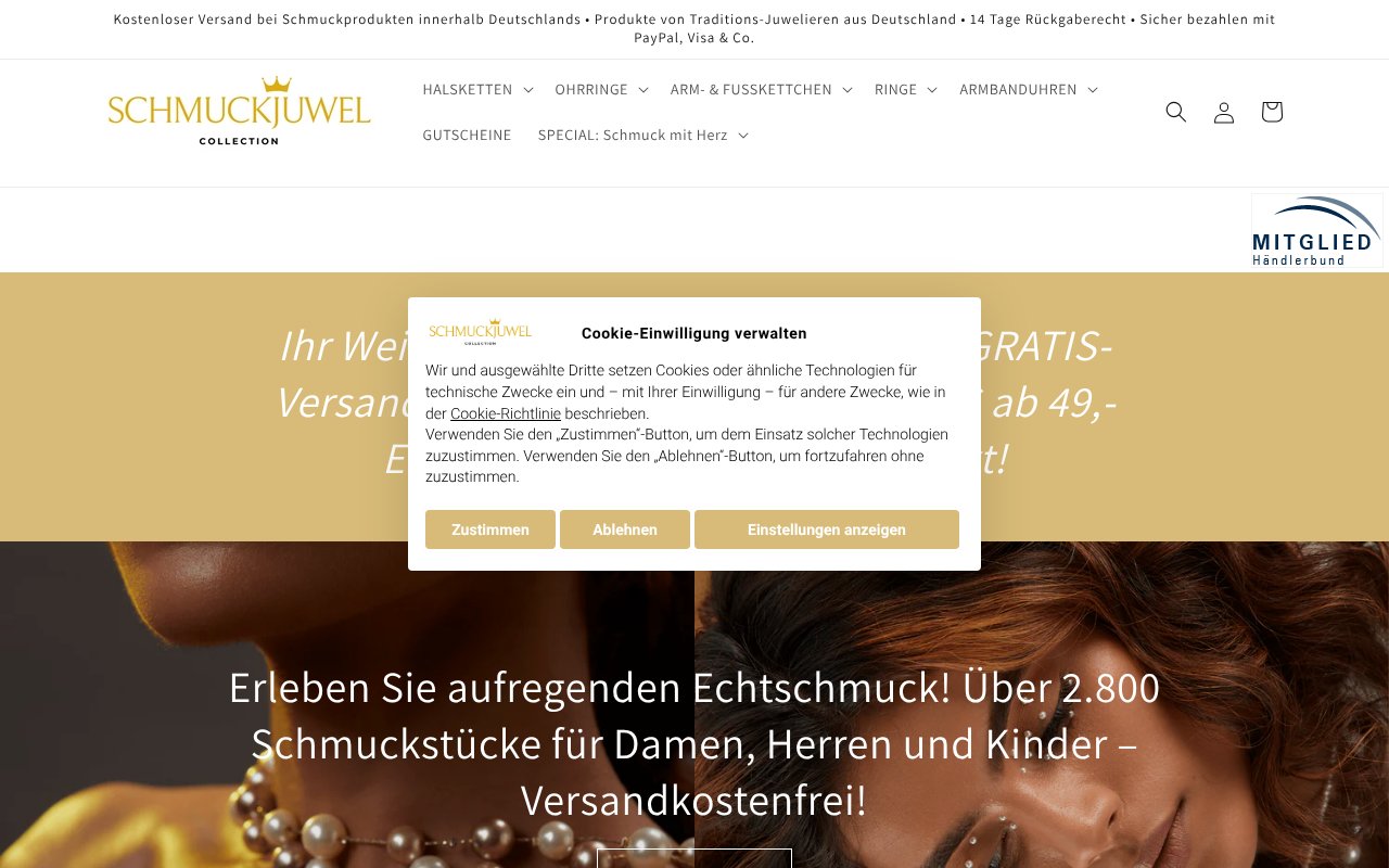 Screenshot von schmuckjuwel.de
