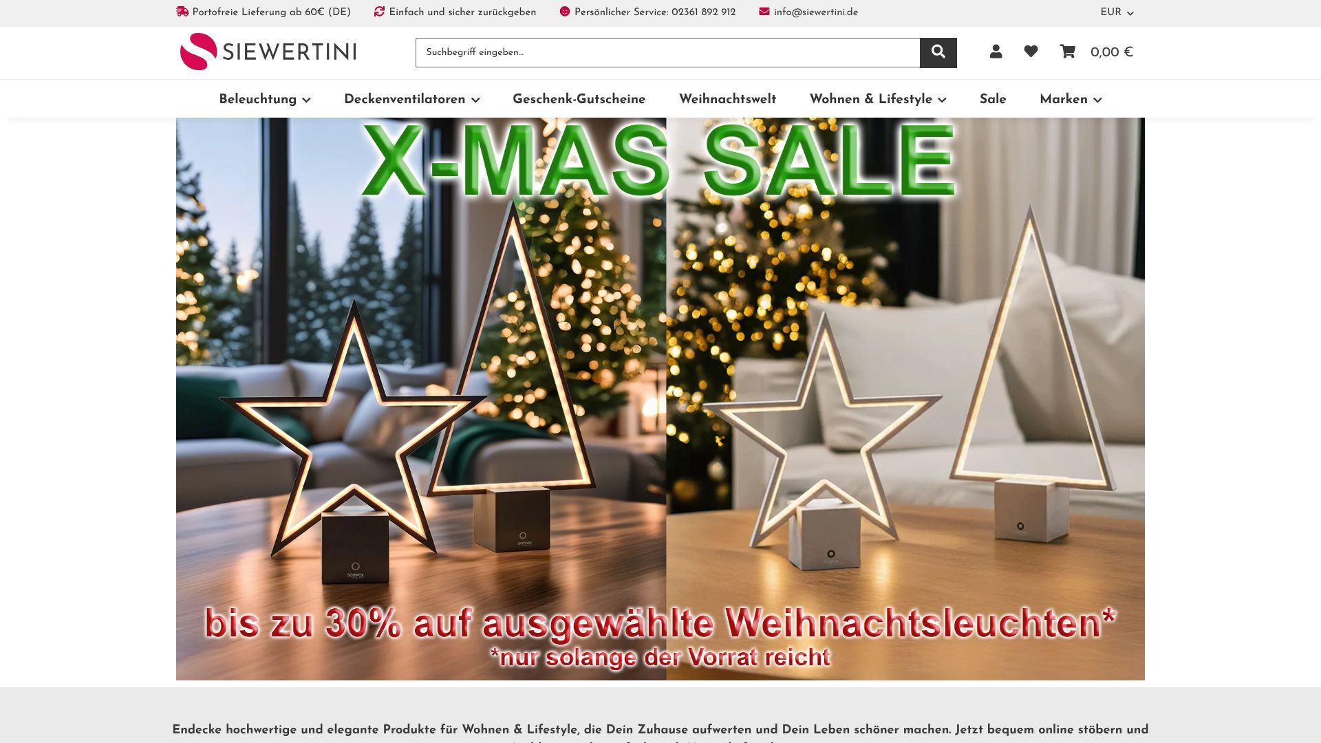 Screenshot von siewertini.de