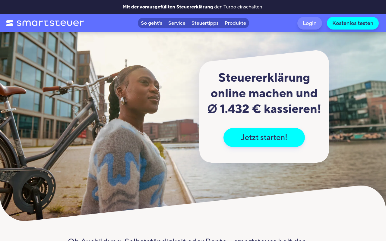 Screenshot von smartsteuer.de