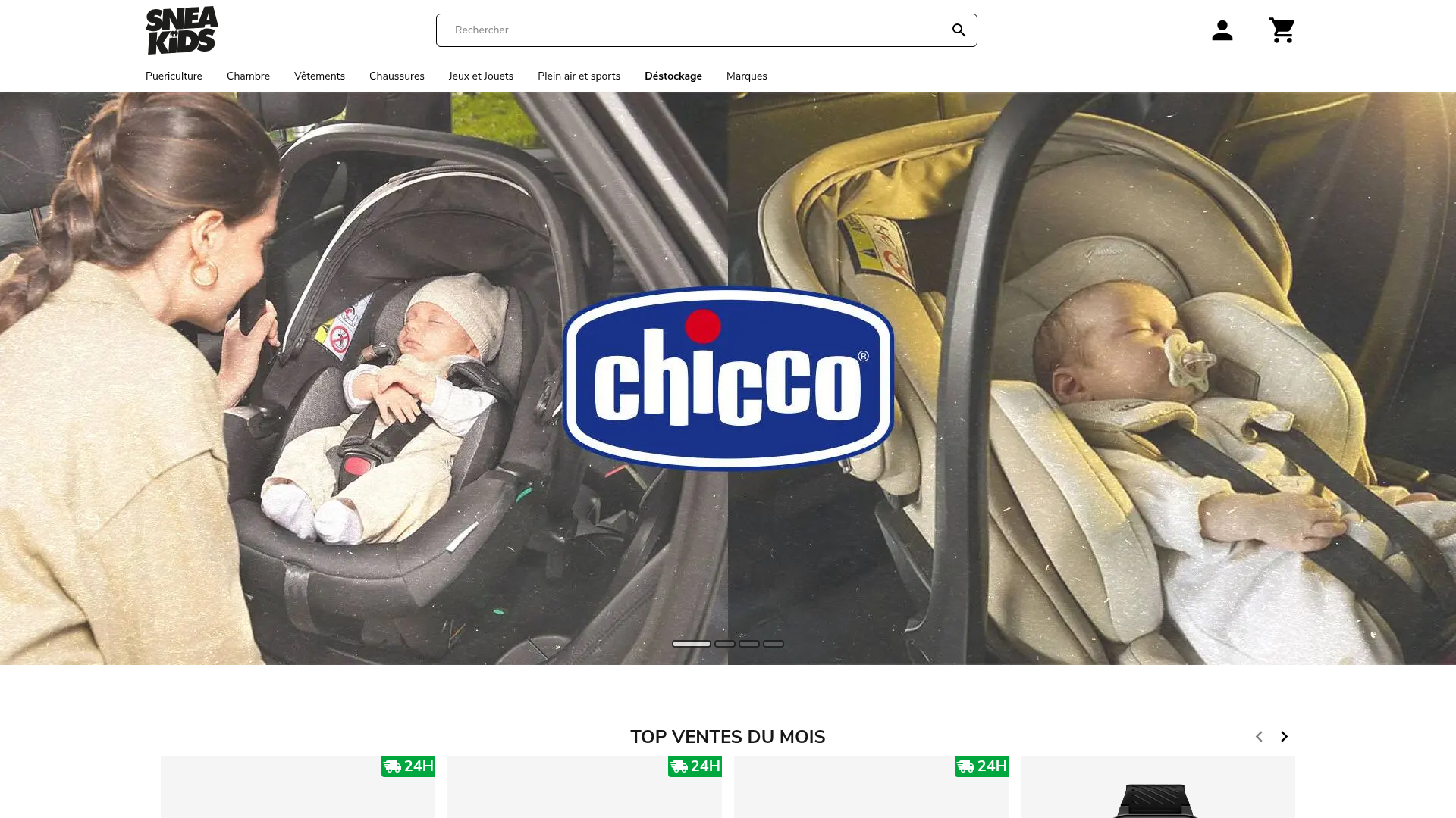 Screenshot von sneakids.fr