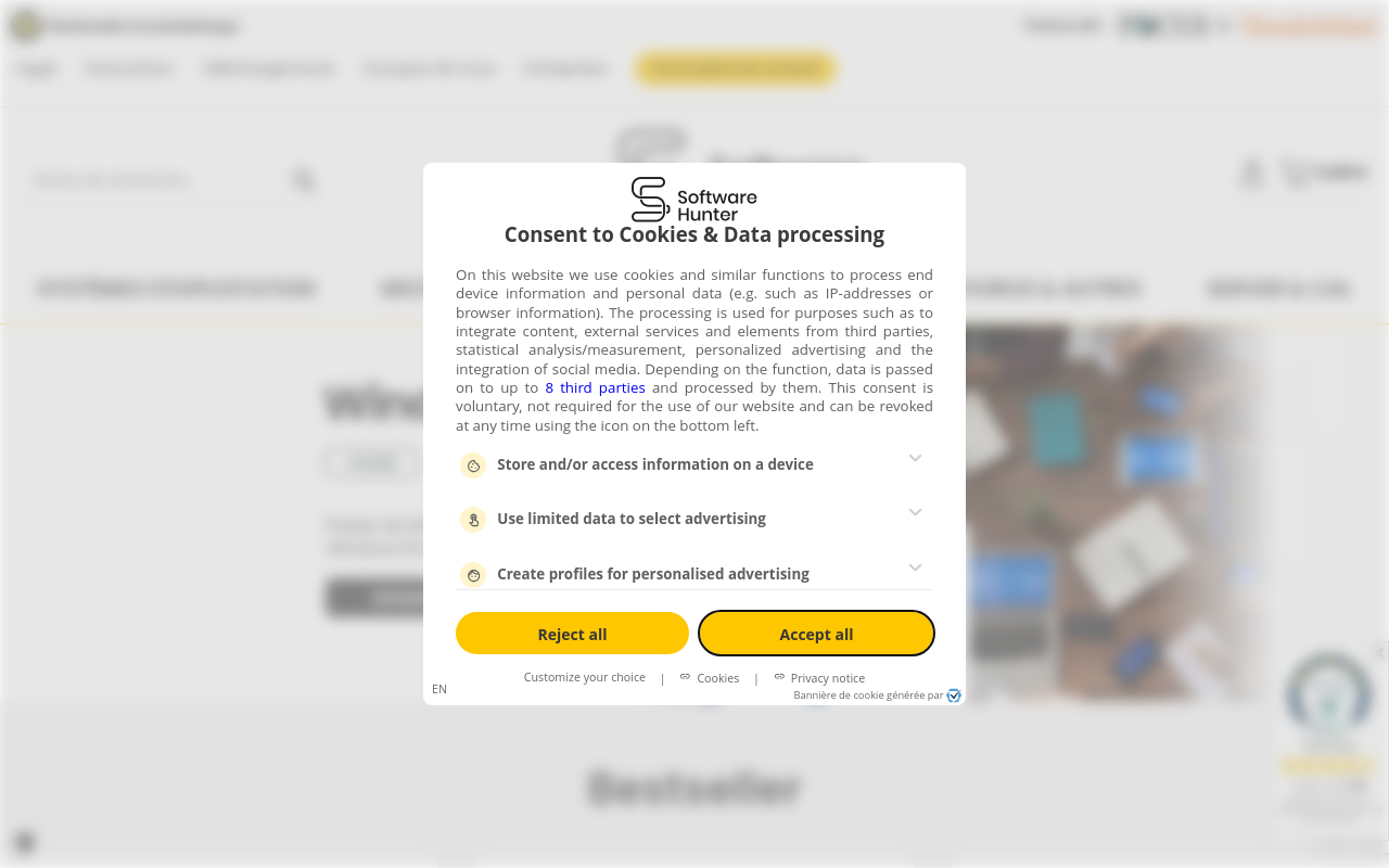 Screenshot von softwarehunter.fr