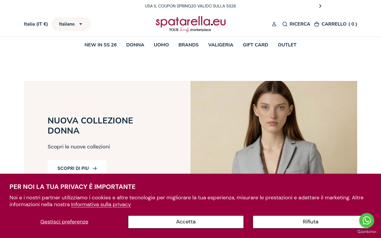 Screenshot von spatarella.eu