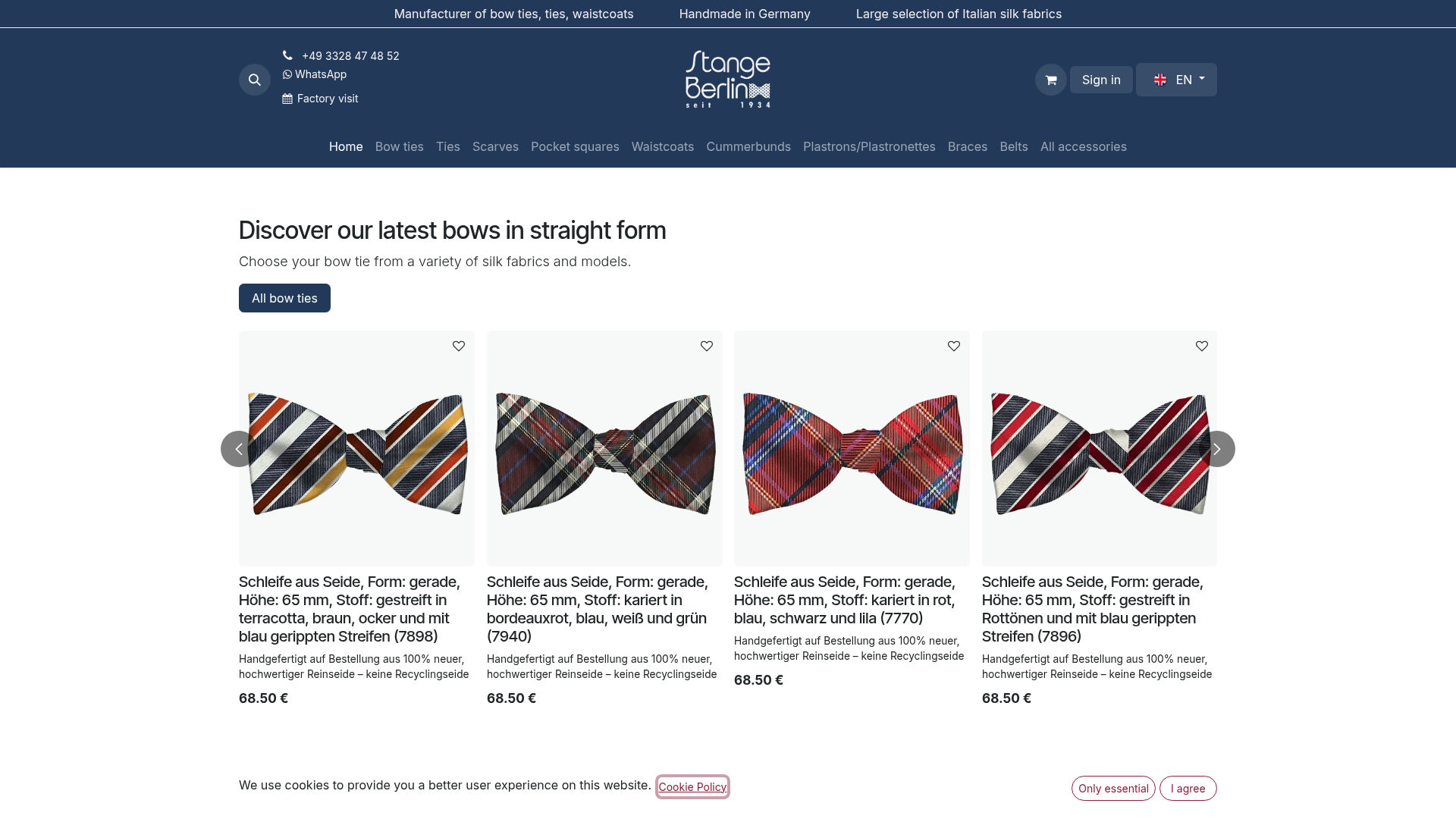 Screenshot von stangeberlin.com