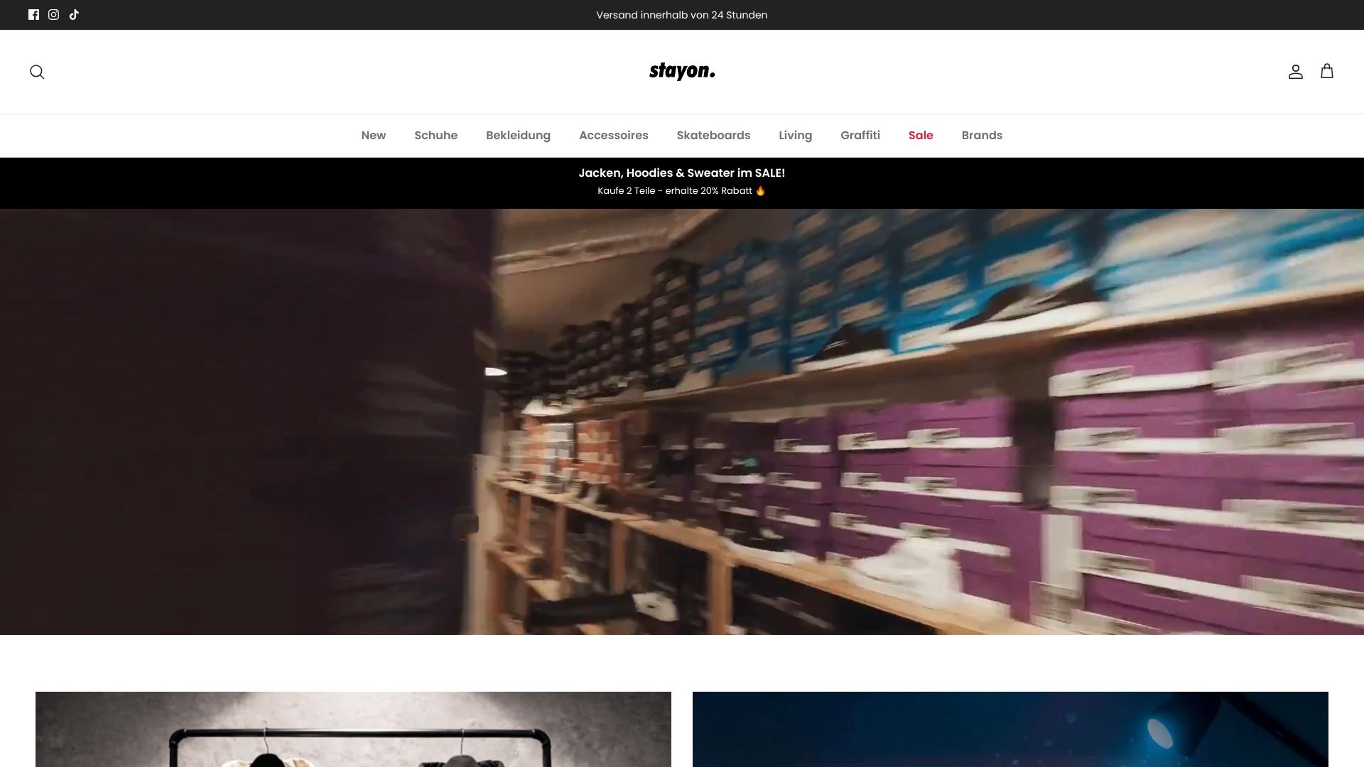 Screenshot von stayonline.de