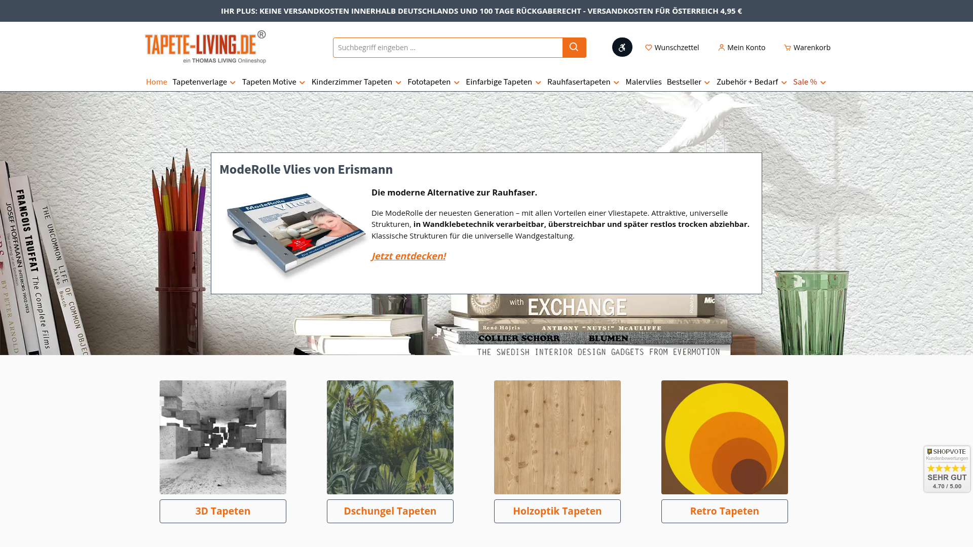Screenshot von Tapete-Living