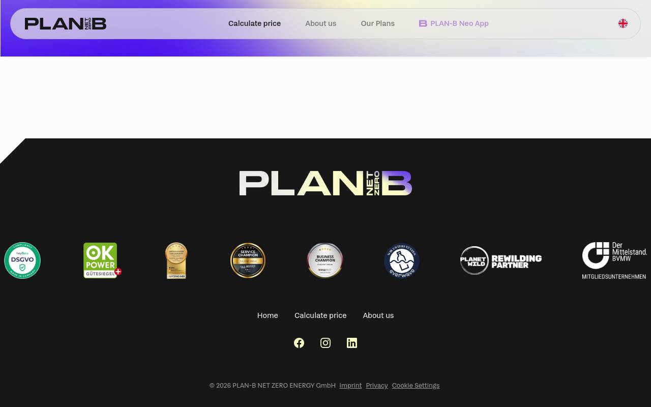 Screenshot von tarif.planbnetzero-energy.com