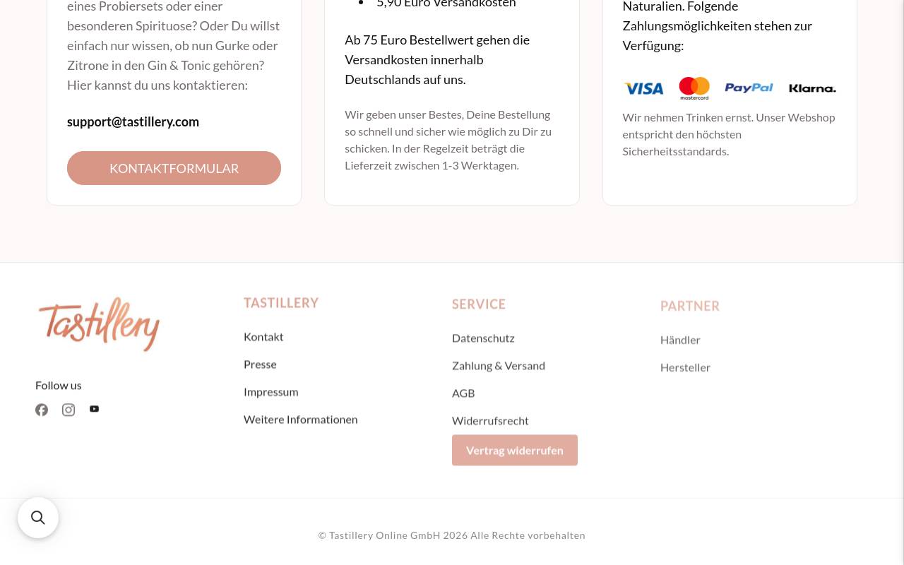 Screenshot von Tastillery