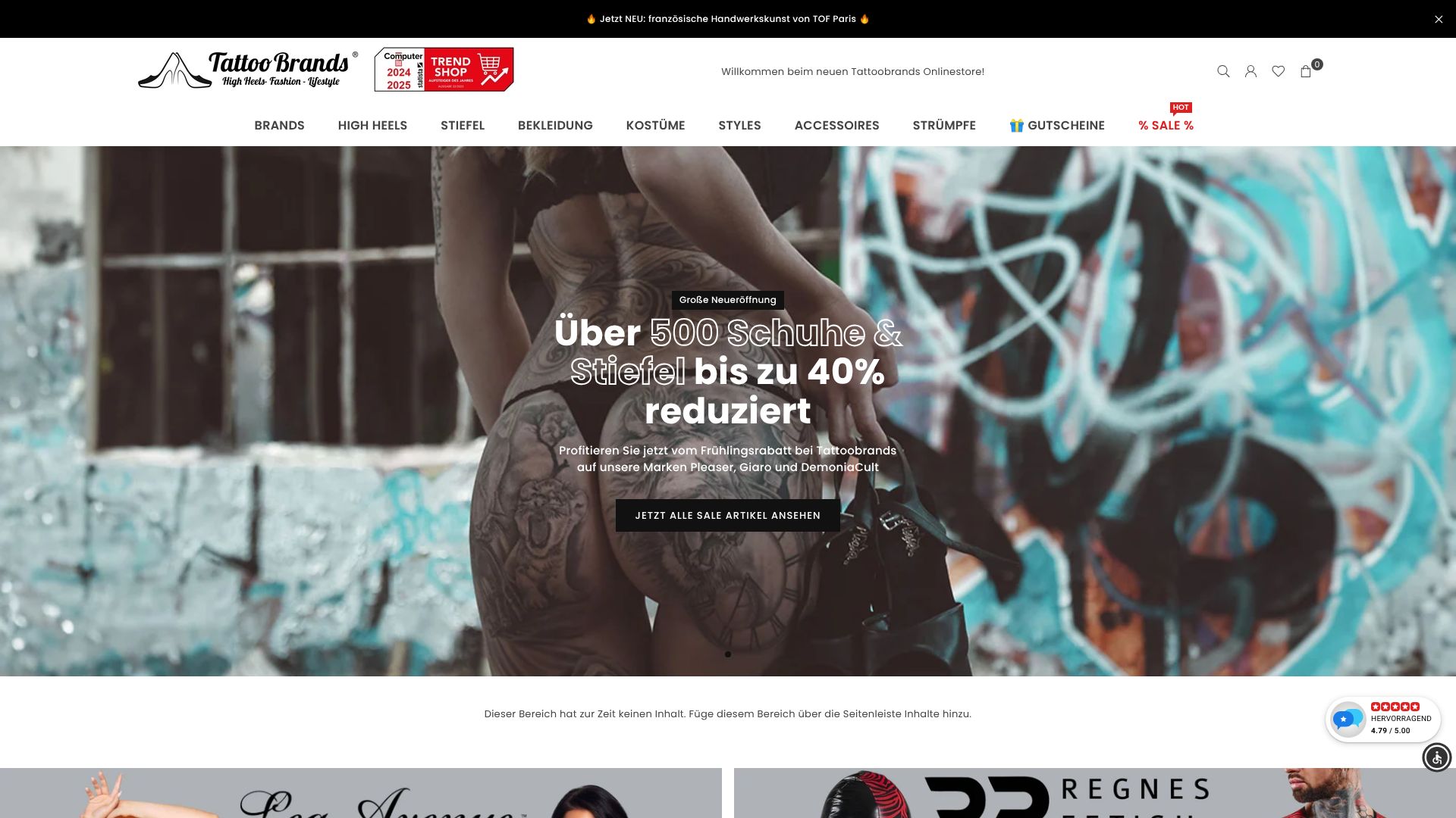 Screenshot von tattoobrands.de