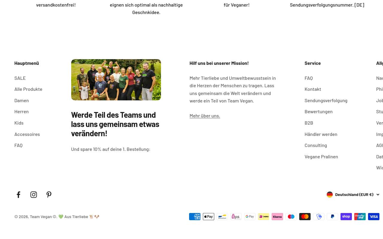 Screenshot von teamvegan.de