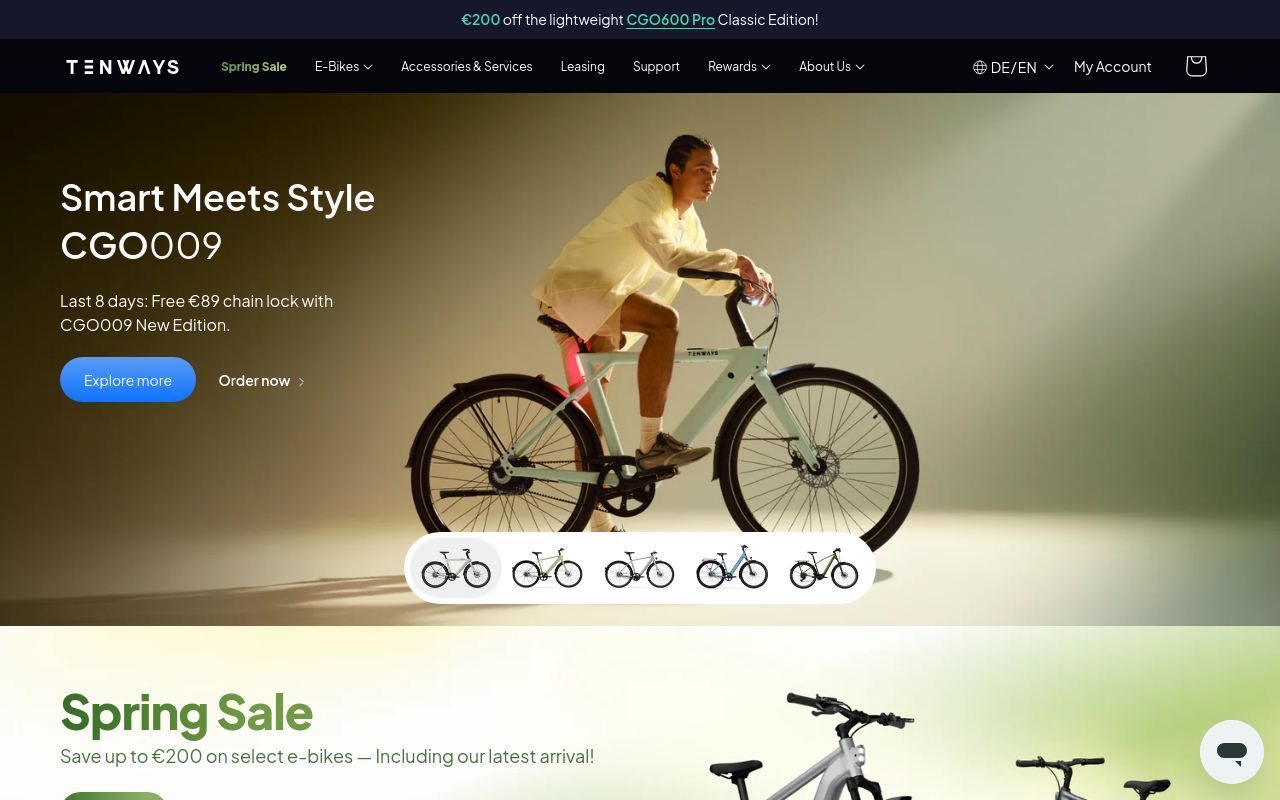 Screenshot von tenways.com