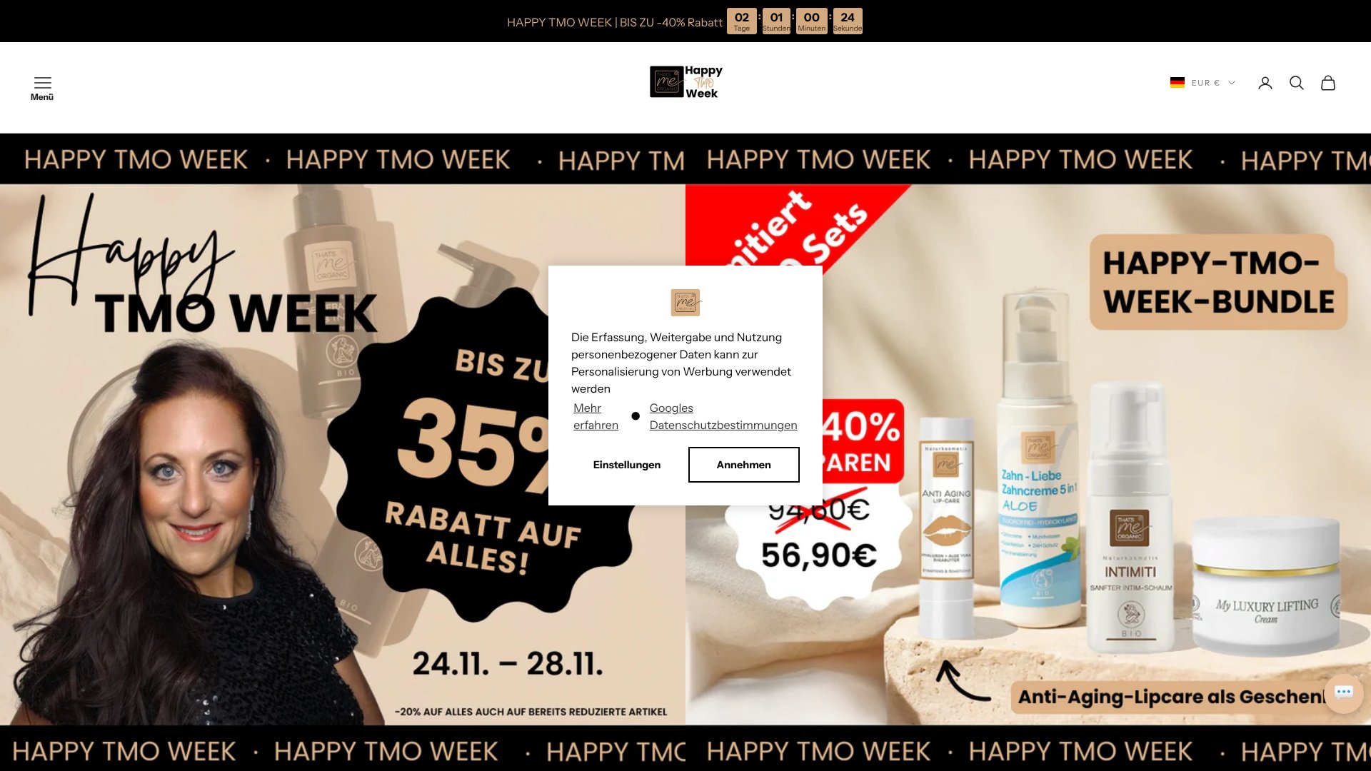 Screenshot von Thats me organic