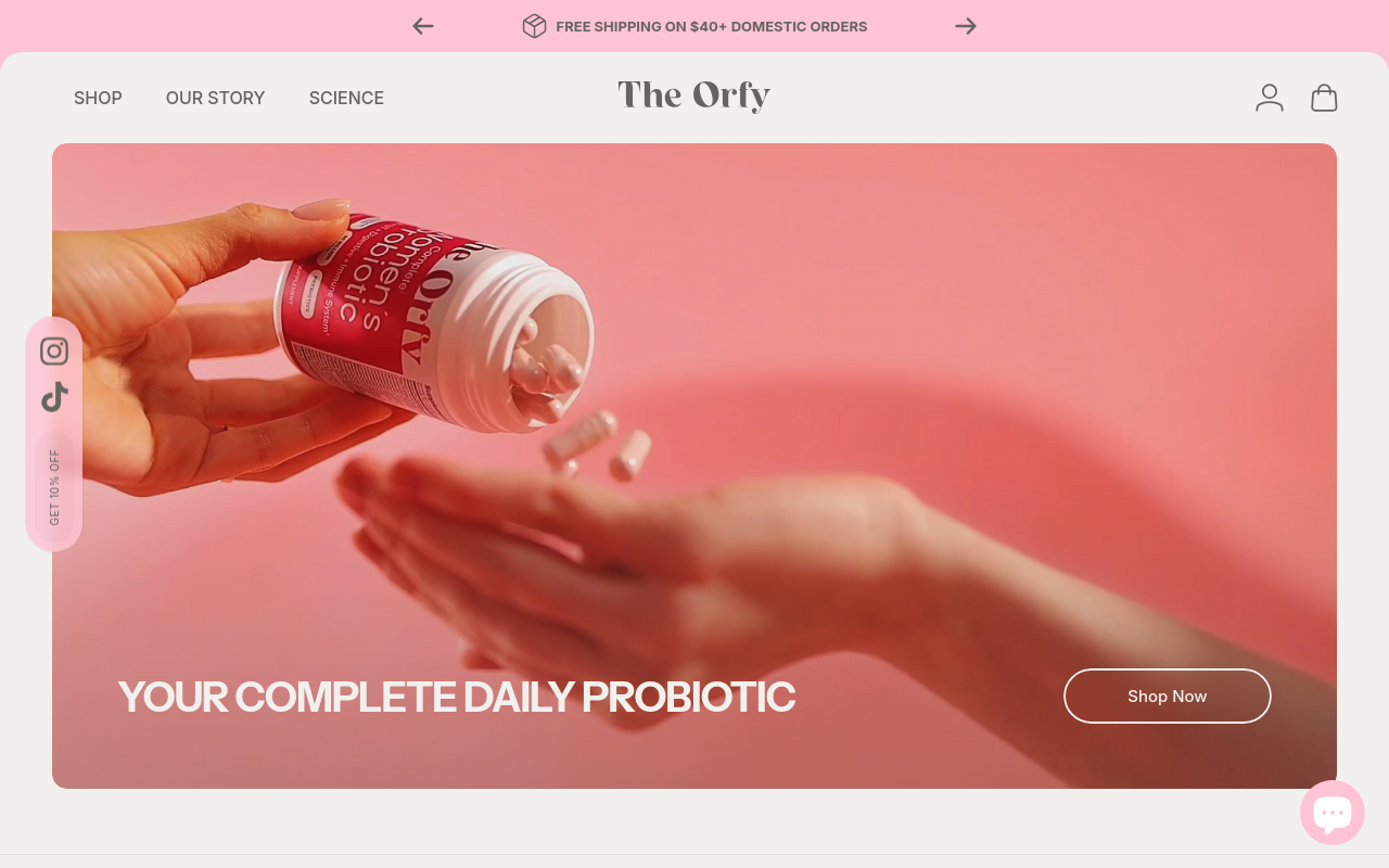 Screenshot von theorfy.com