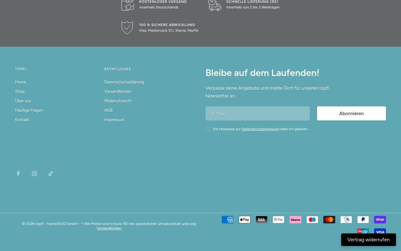 Screenshot von topfi-shop.de